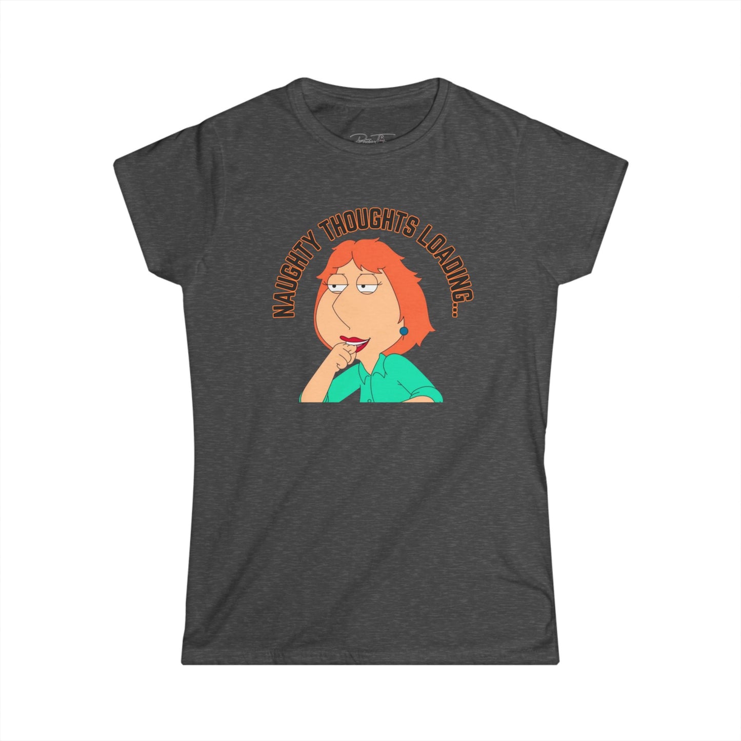 Women's Naughty Thoughts Loading Tee, Funny T-Shirt, Casual Top, Gift for Her, Women's Humor Shirt, Comedy Apparel