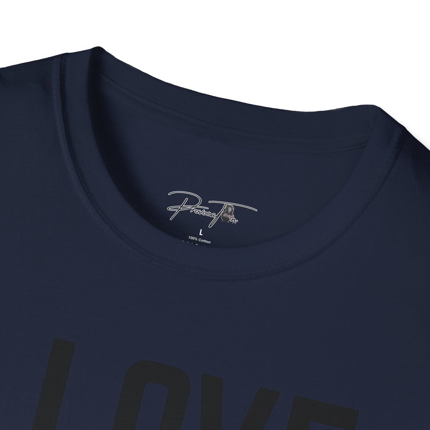 Unisex I Love Her Personality Couples T-Shirt | Unisex Softstyle, Casual Wear, Statement Tee, Birthday Gift, Relationship Shirt