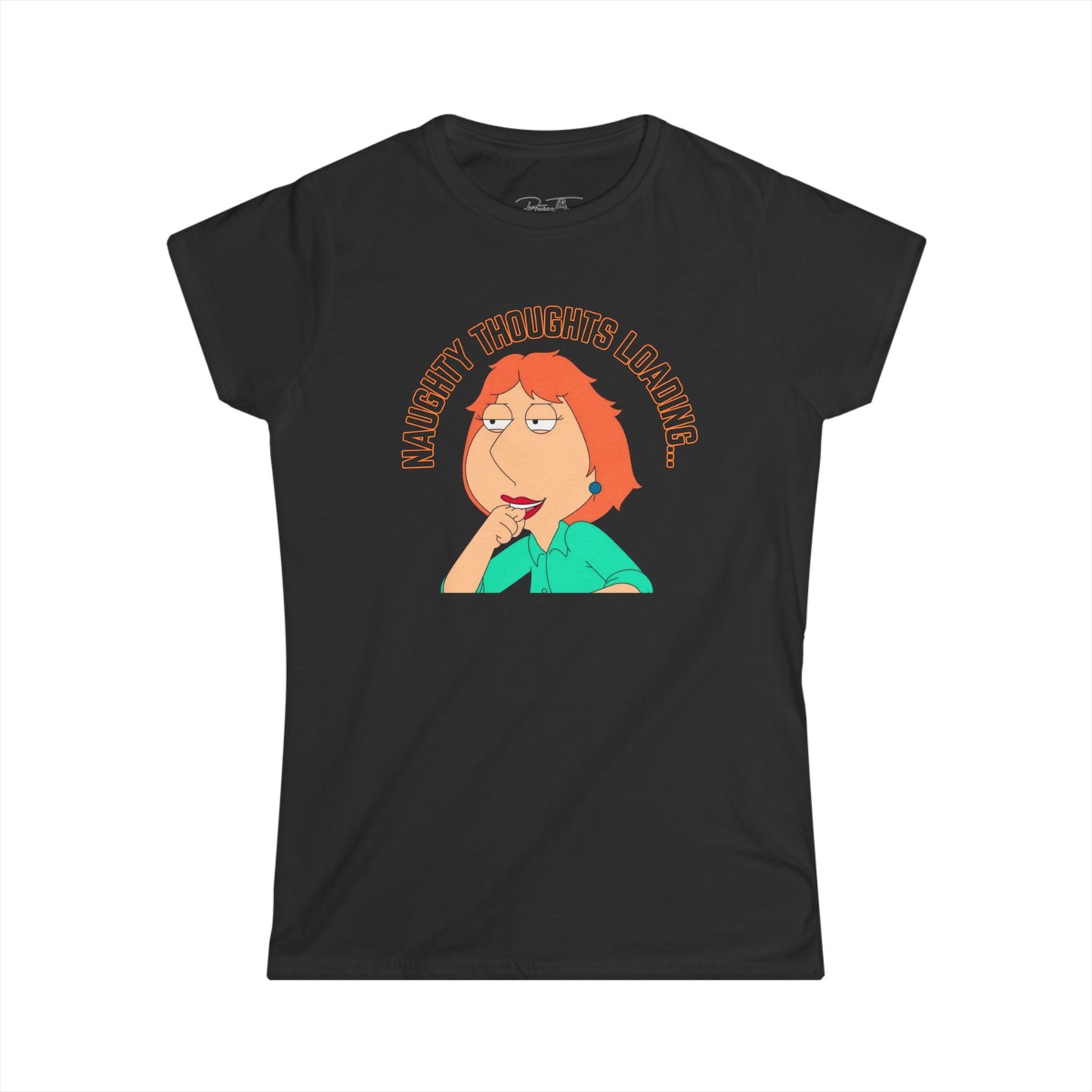 Women's Naughty Thoughts Loading Tee, Funny T-Shirt, Casual Top, Gift for Her, Women's Humor Shirt, Comedy Apparel