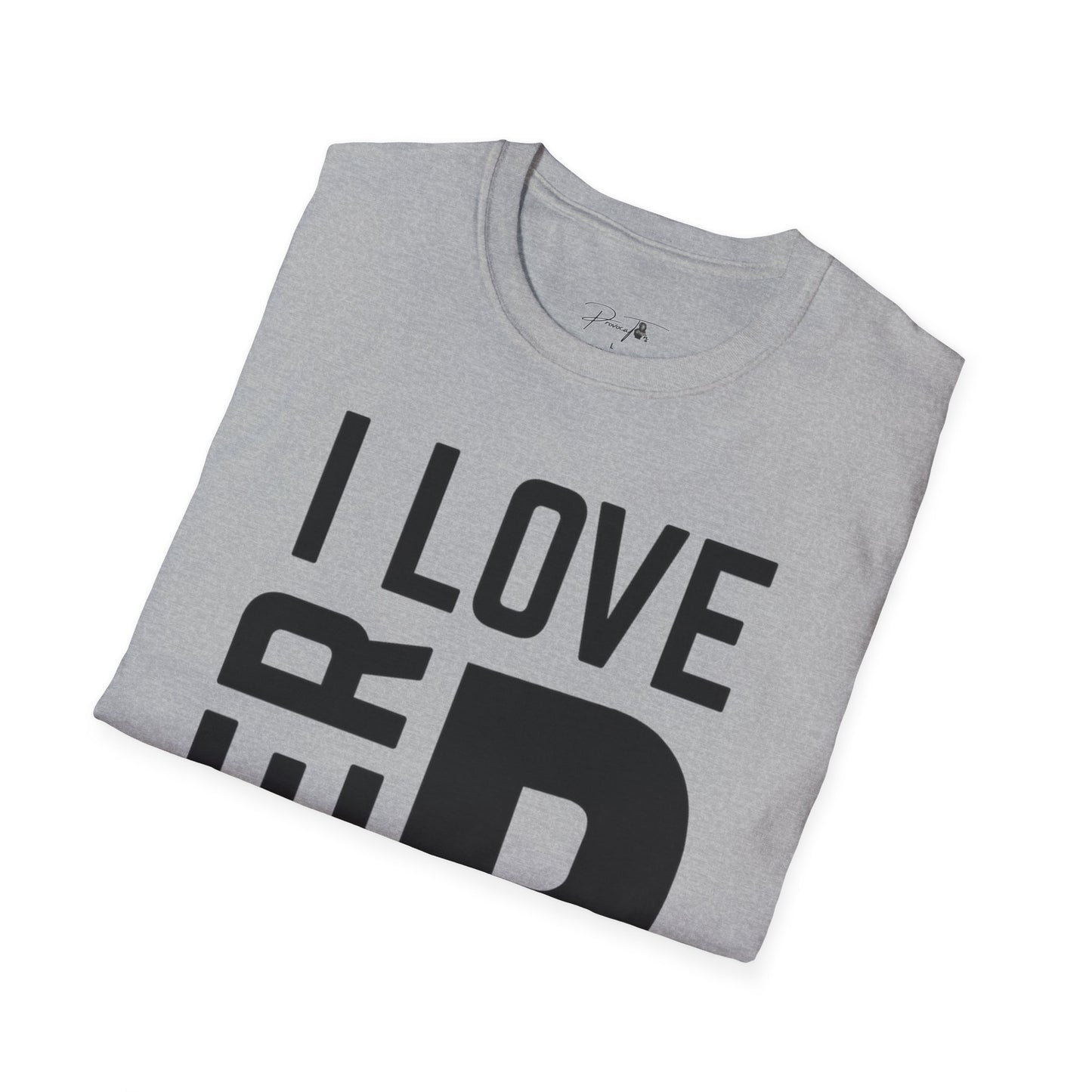 Unisex I Love Her Personality Couples T-Shirt | Unisex Softstyle, Casual Wear, Statement Tee, Birthday Gift, Relationship Shirt