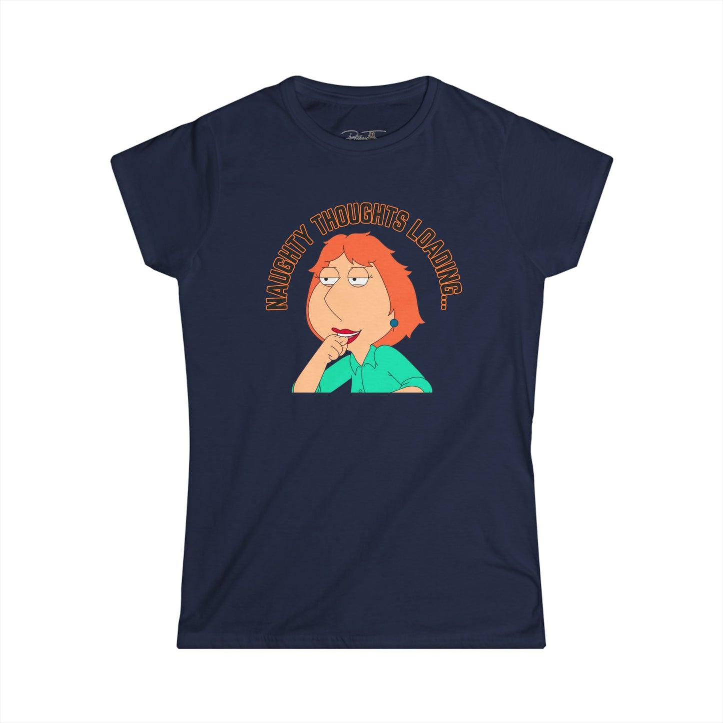 Women's Naughty Thoughts Loading Tee, Funny T-Shirt, Casual Top, Gift for Her, Women's Humor Shirt, Comedy Apparel