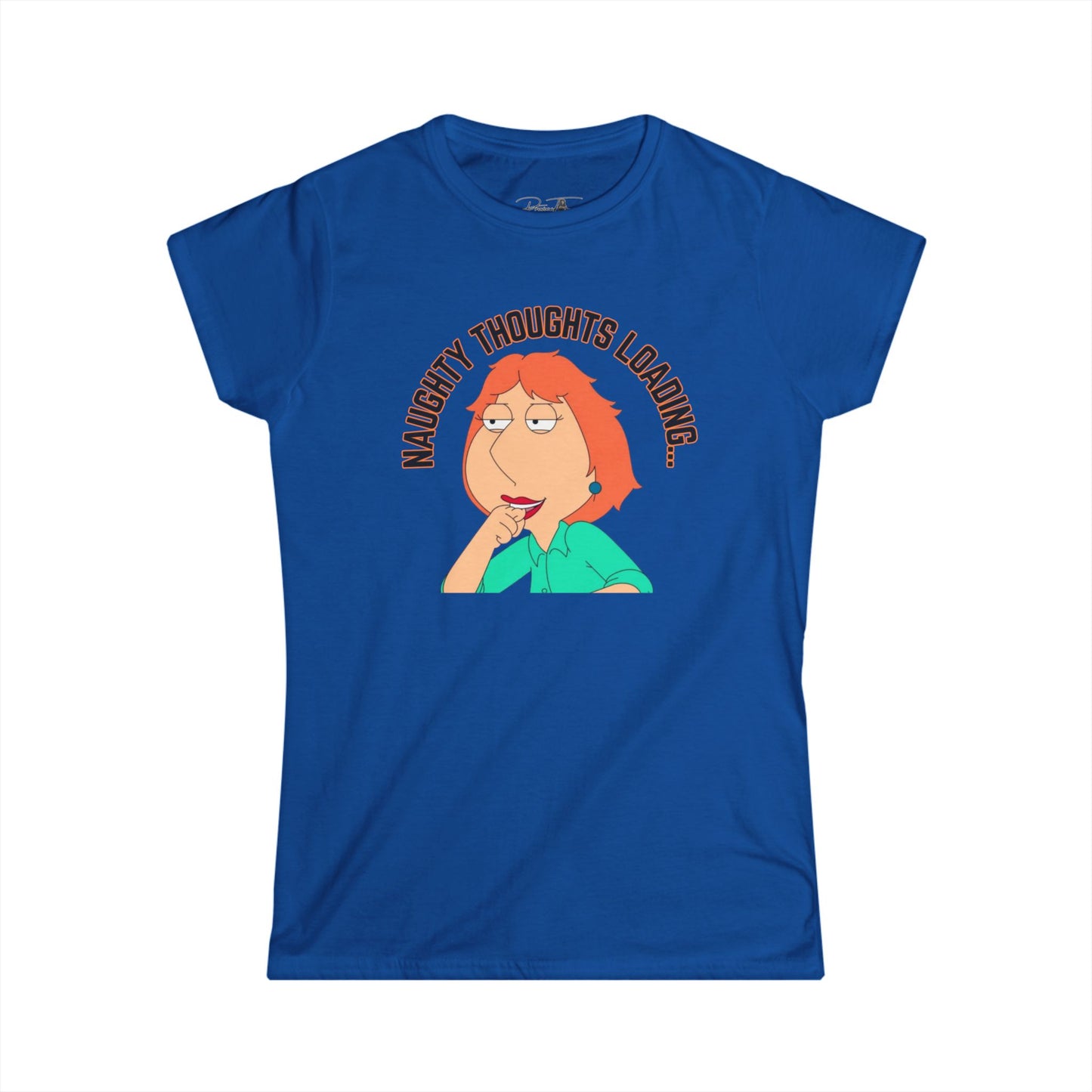 Women's Naughty Thoughts Loading Tee, Funny T-Shirt, Casual Top, Gift for Her, Women's Humor Shirt, Comedy Apparel