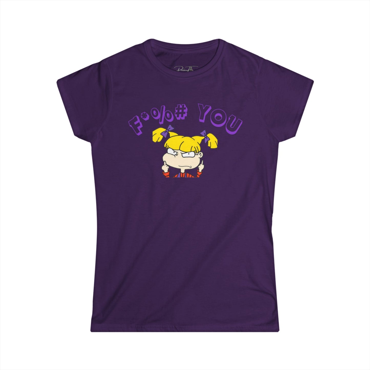 Women's Angelica Eff You Tee, Explicit Graphic Tee