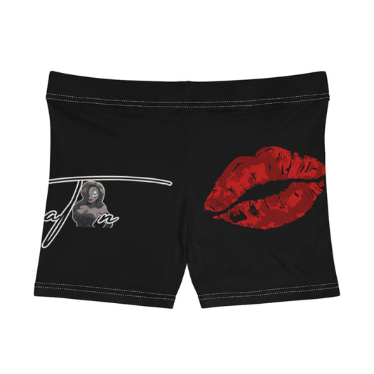 Women's Shorts with Sassy Bold Lip Design