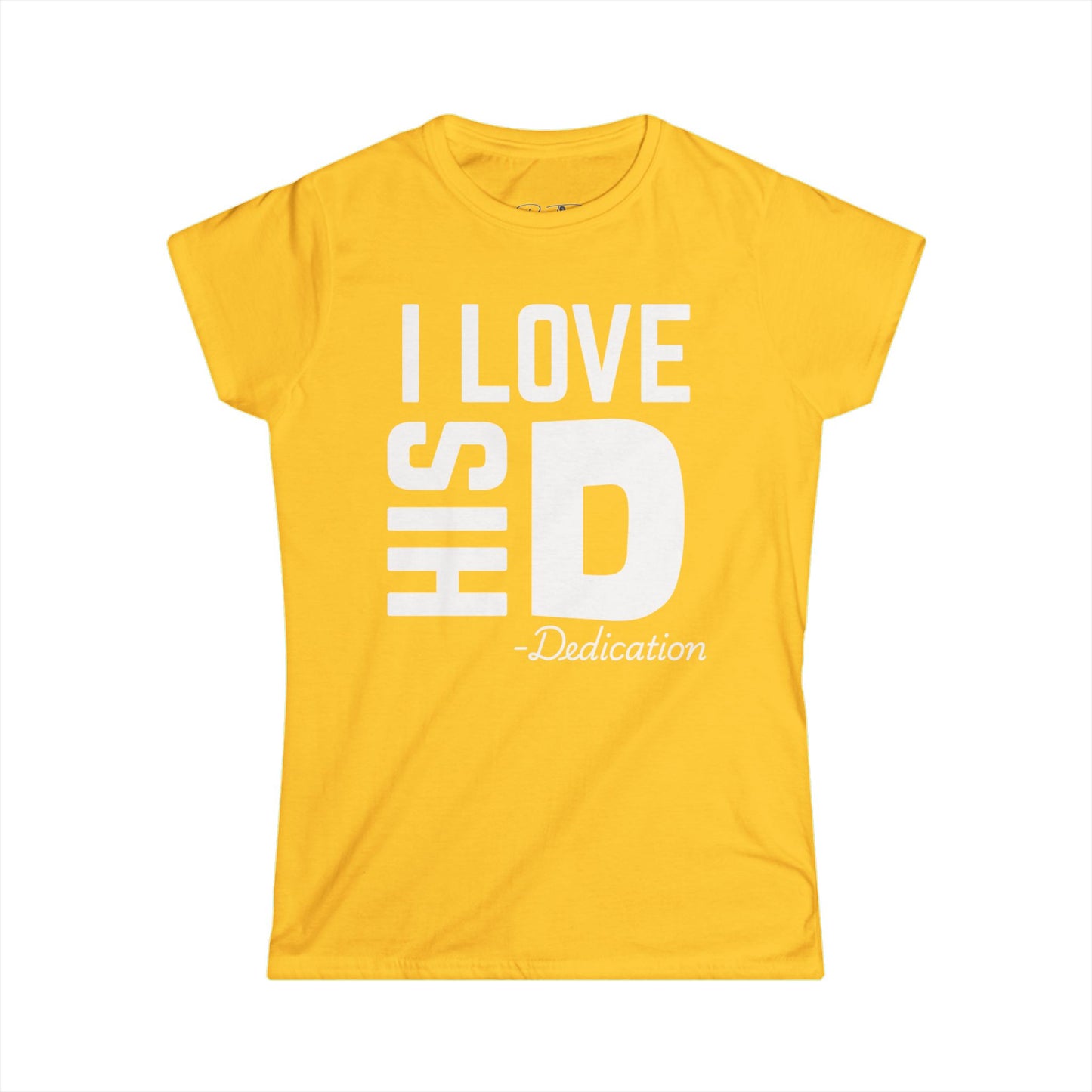 Women's I Love His Dedication Couples Tee 2 - Funny Gift, Cute Casual Shirt, Birthday Present, Relationship Humor, Love Shirt