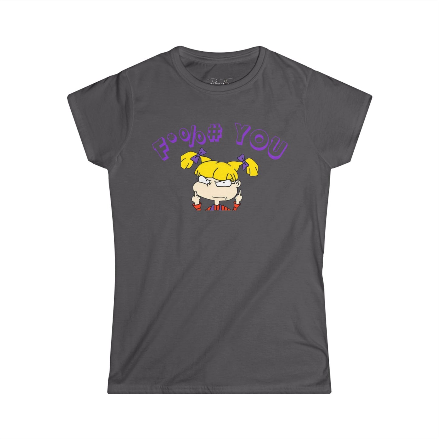 Women's Angelica Eff You Tee, Explicit Graphic Tee