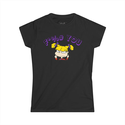 Women's Angelica Eff You Tee, Explicit Graphic Tee