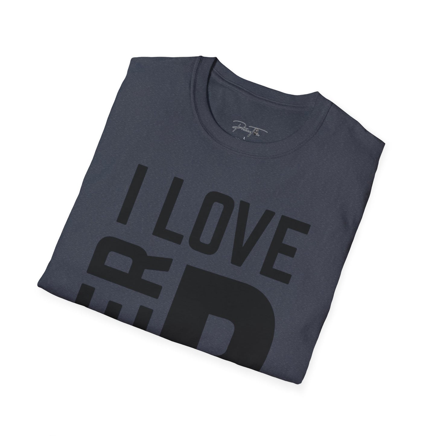 Unisex I Love Her Personality Couples T-Shirt | Unisex Softstyle, Casual Wear, Statement Tee, Birthday Gift, Relationship Shirt
