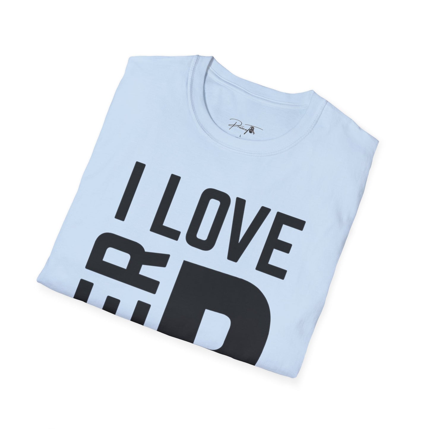 Unisex I Love Her Personality Couples T-Shirt | Unisex Softstyle, Casual Wear, Statement Tee, Birthday Gift, Relationship Shirt