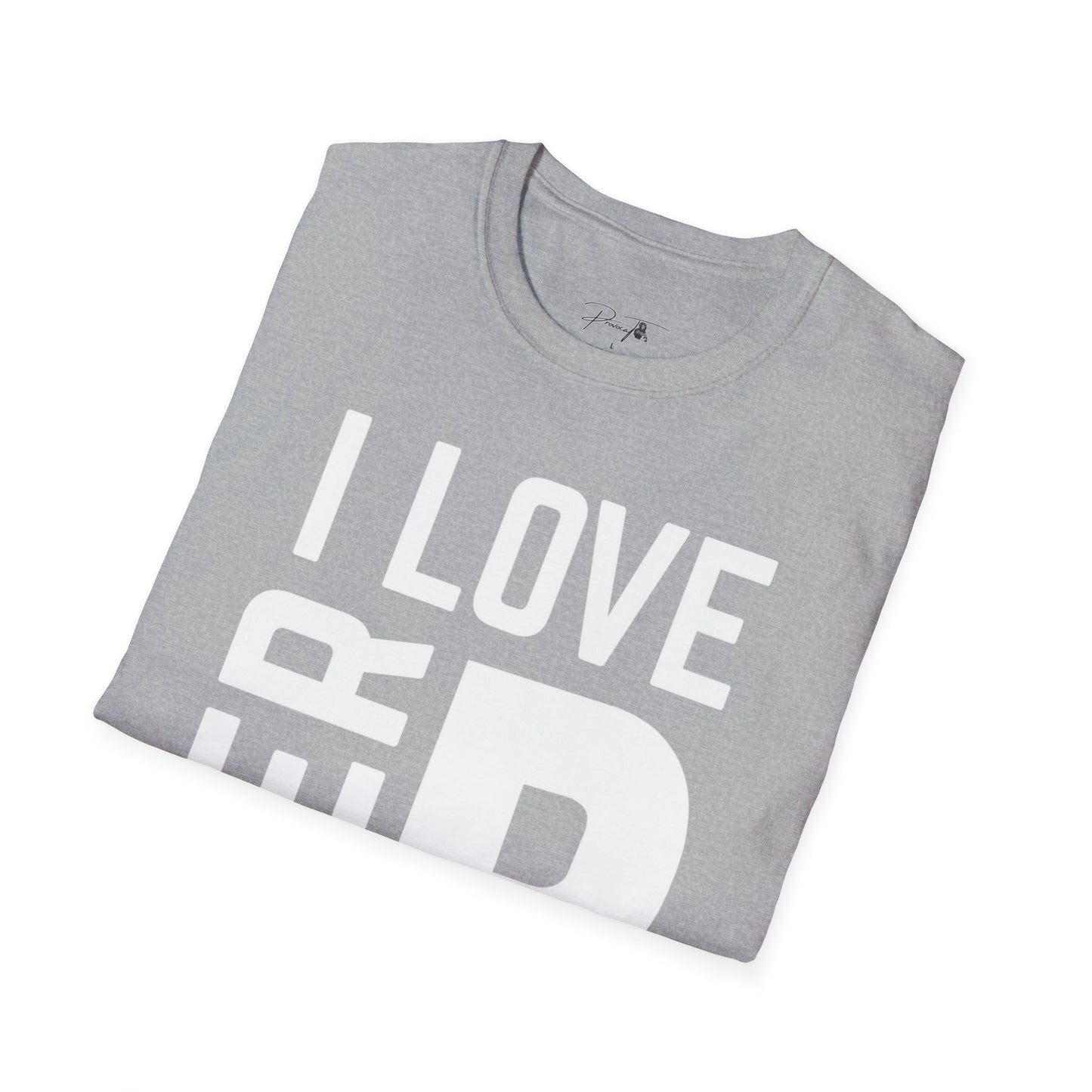 Unisex I Love Her Personality Couples T-Shirt 2 | Unisex Softstyle, Casual Wear, Statement Tee, Birthday Gift, Relationship Shirt