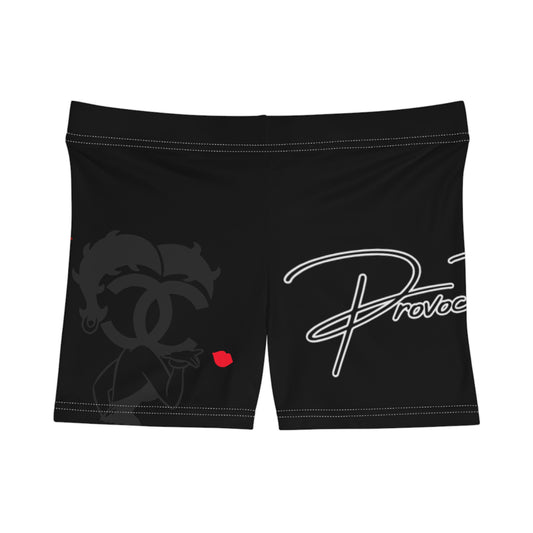 Women's Shorts with Sassy Bold Lip Design