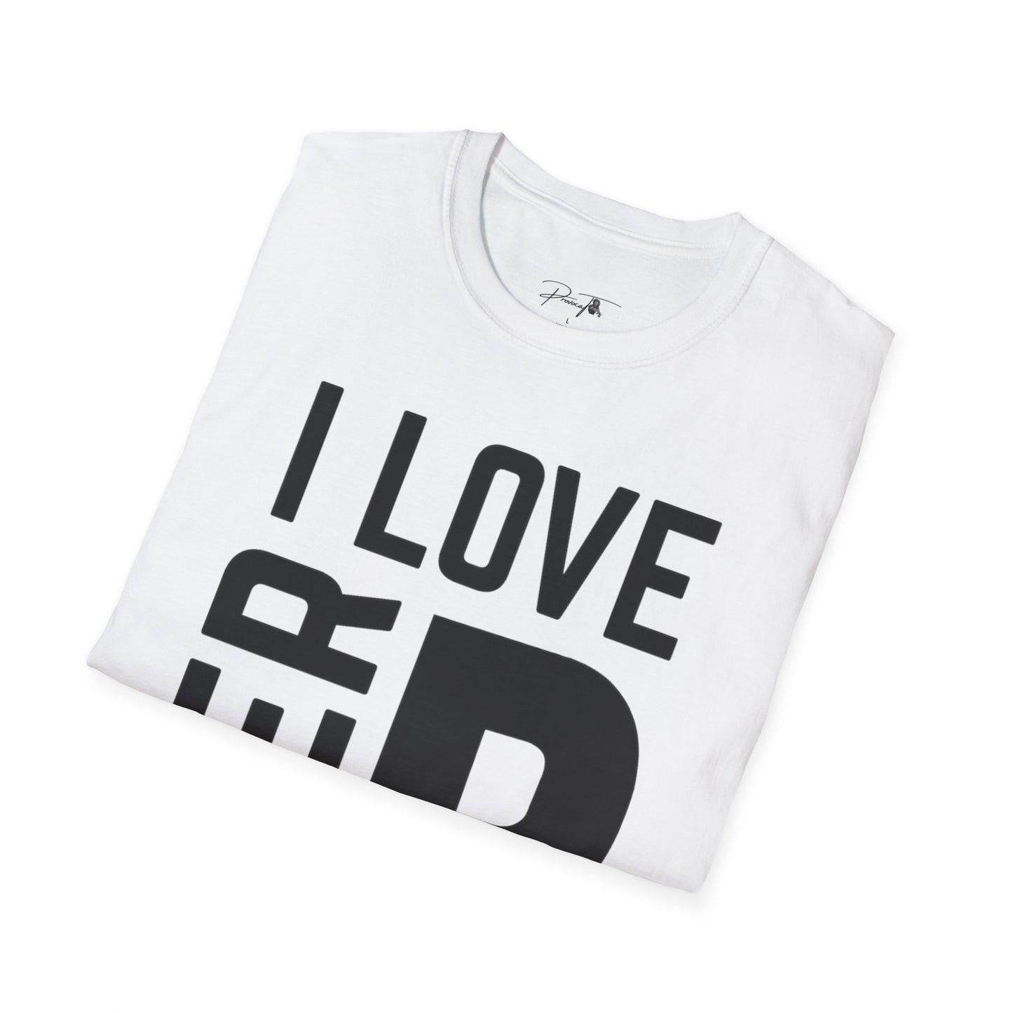 Unisex I Love Her Personality Couples T-Shirt | Unisex Softstyle, Casual Wear, Statement Tee, Birthday Gift, Relationship Shirt