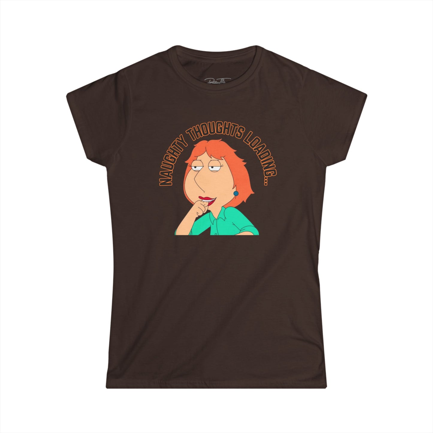Women's Naughty Thoughts Loading Tee, Funny T-Shirt, Casual Top, Gift for Her, Women's Humor Shirt, Comedy Apparel