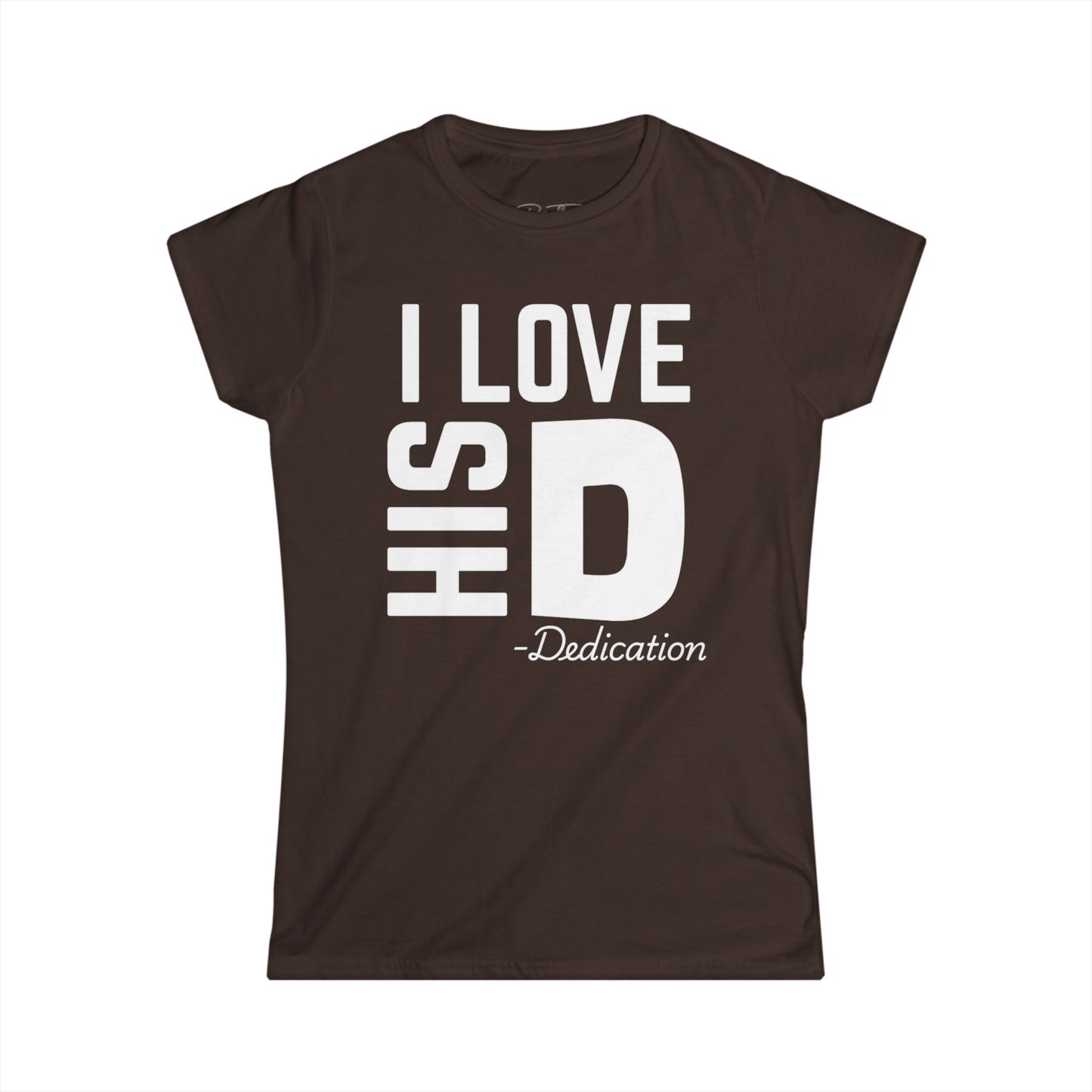 Women's I Love His Dedication Couples Tee 2 - Funny Gift, Cute Casual Shirt, Birthday Present, Relationship Humor, Love Shirt