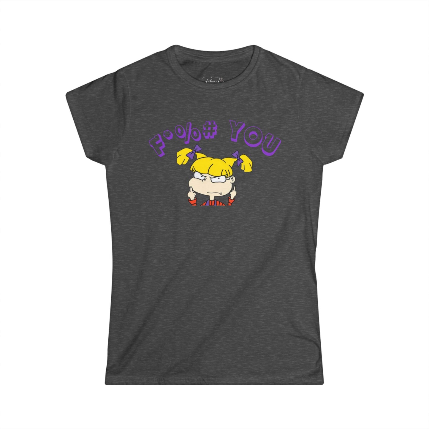 Women's Angelica Eff You Tee, Explicit Graphic Tee
