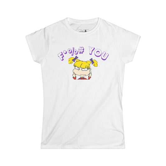 Women's Angelica Eff You Tee, Explicit Graphic Tee