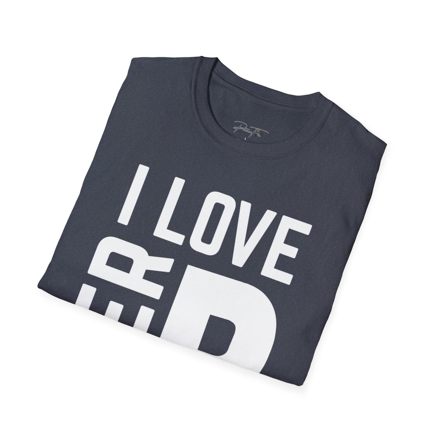 Unisex I Love Her Personality Couples T-Shirt 2 | Unisex Softstyle, Casual Wear, Statement Tee, Birthday Gift, Relationship Shirt