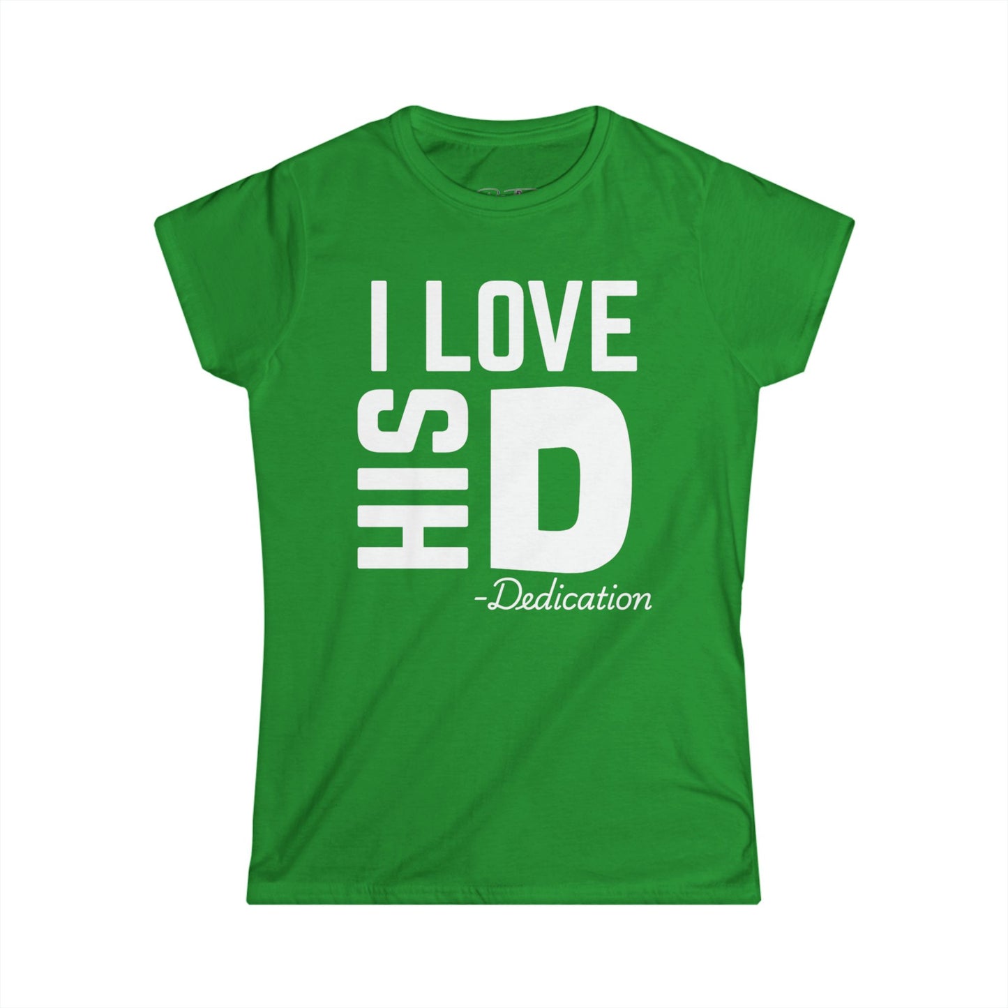 Women's I Love His Dedication Couples Tee 2 - Funny Gift, Cute Casual Shirt, Birthday Present, Relationship Humor, Love Shirt